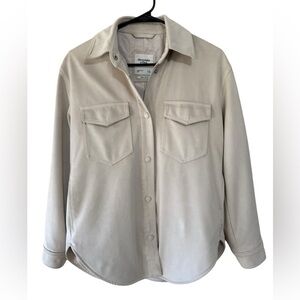 Abercrombie & Fitch Vegan Suede Shacket Jacket Size Small